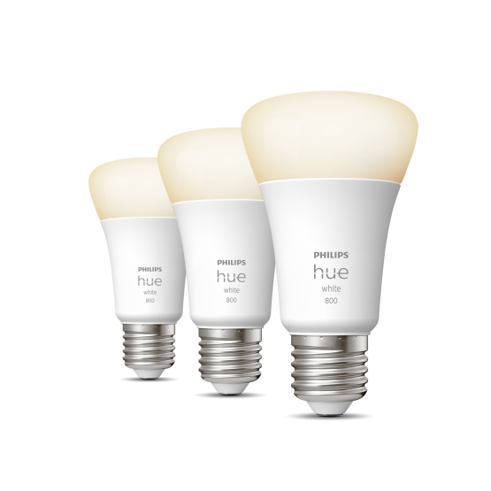 Philips Hue White E27 3-pack 9W 800lm 2700K