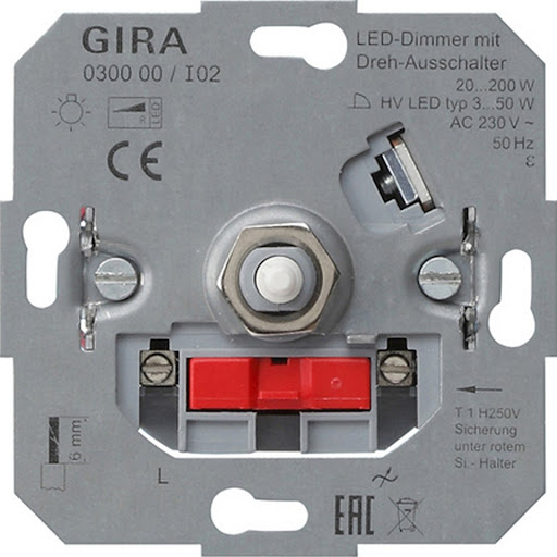 Gira Glödljusdimmer 20-200W (0300 00)