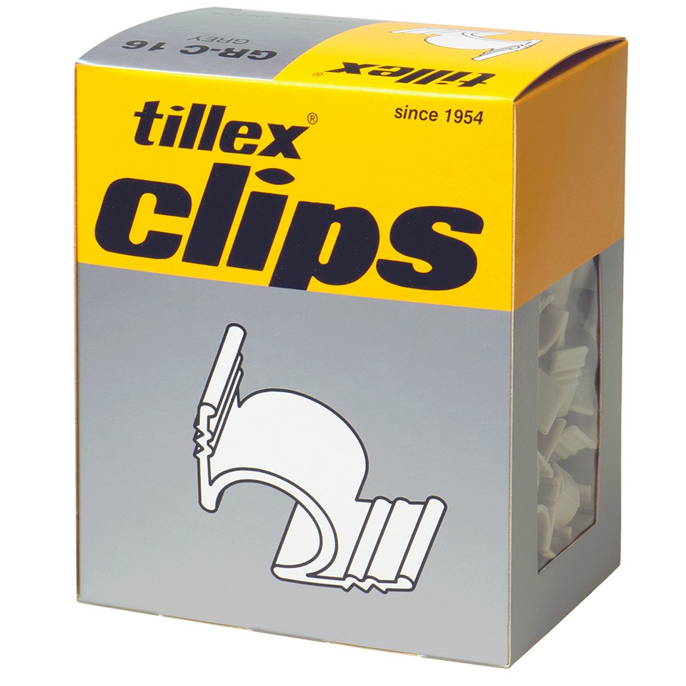 Tillex Grooved Clips GR-C 16 G Ø16mm 100st/förp