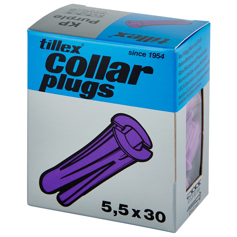 Tillex Plugg Lila 5,5x30mm 100-pack