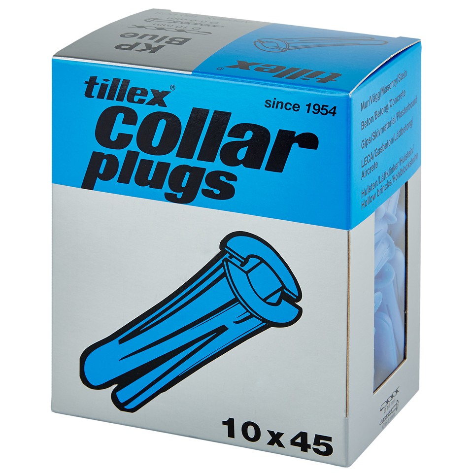 Tillex Plugg Blå 10x45mm 100-pack