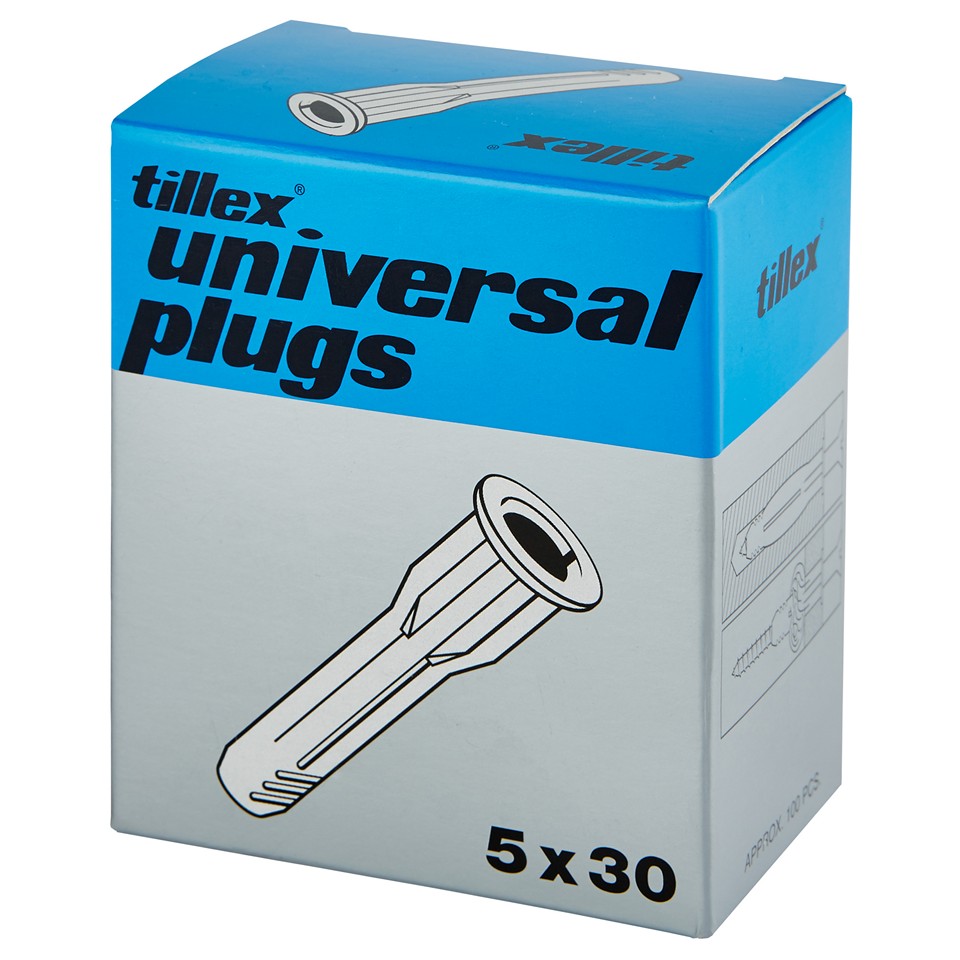 Tillex Universalplugg med krage 5X30mm