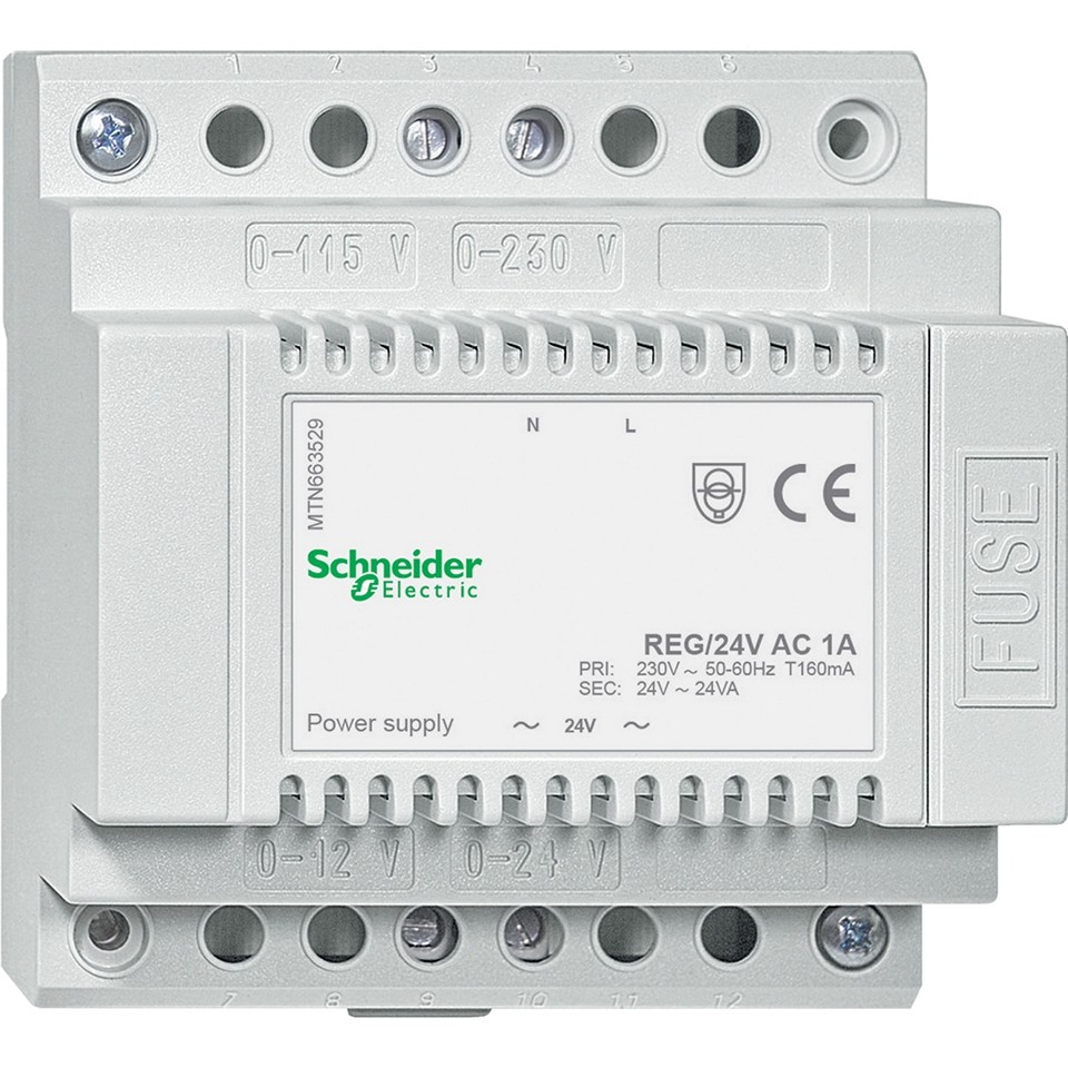 Schneider KNX Spänningsförsörjning 24VAC/1A