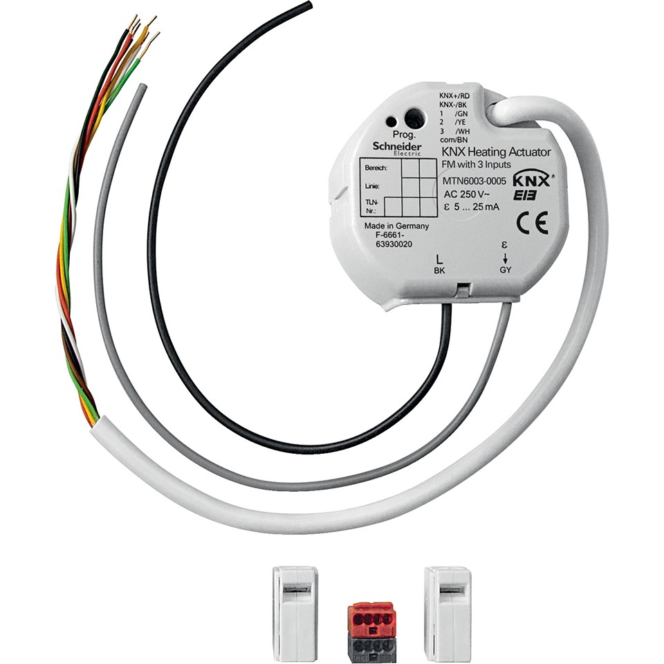 Schneider KNX Värmeaktor 1×5-25mA 3xBinäringång Infälld