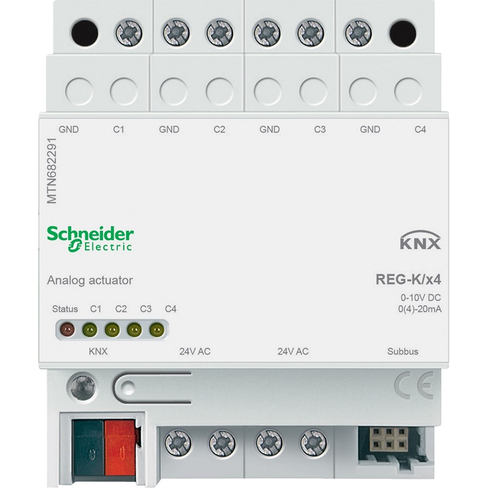 Schneider Electric Schneider KNX Analogaktor 4-kanaler DIN