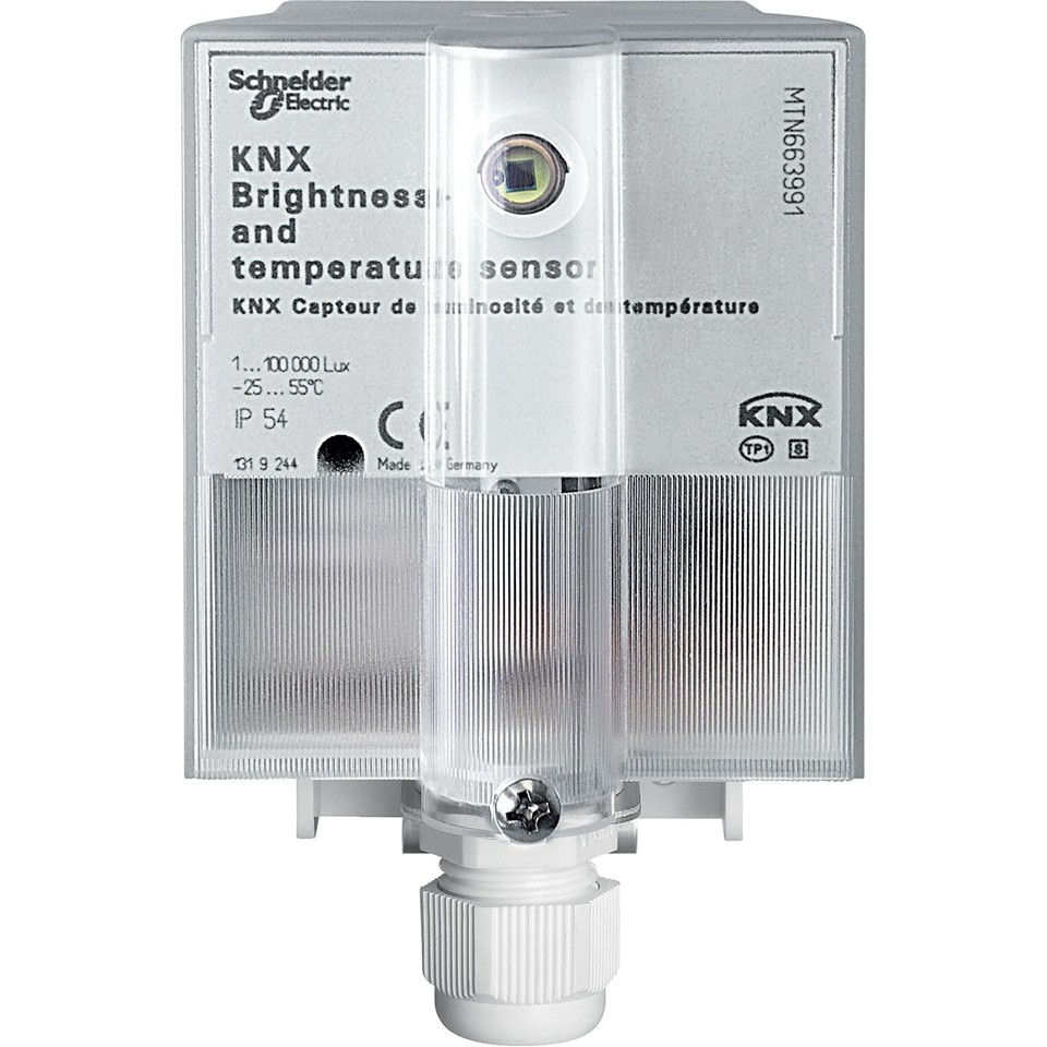 Schneider KNX Ljus- & Temperatursensor IP54