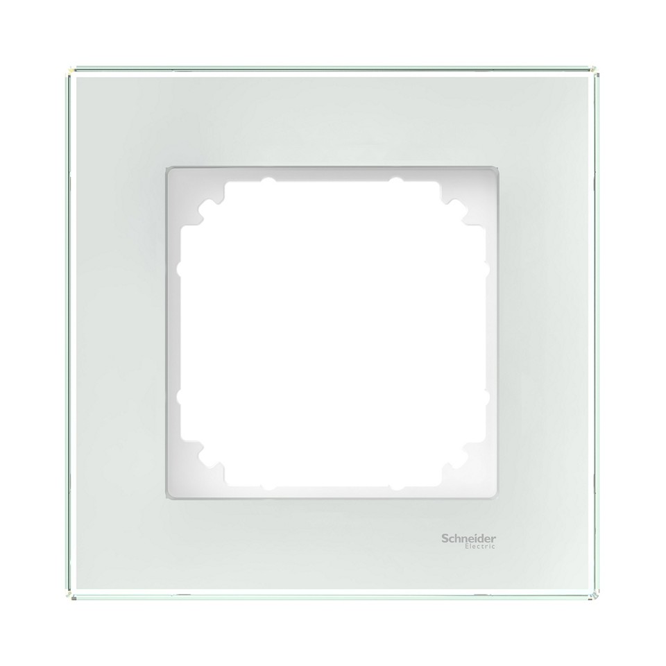 Schneider Exxact Ram 1-fack glas Solid Vit