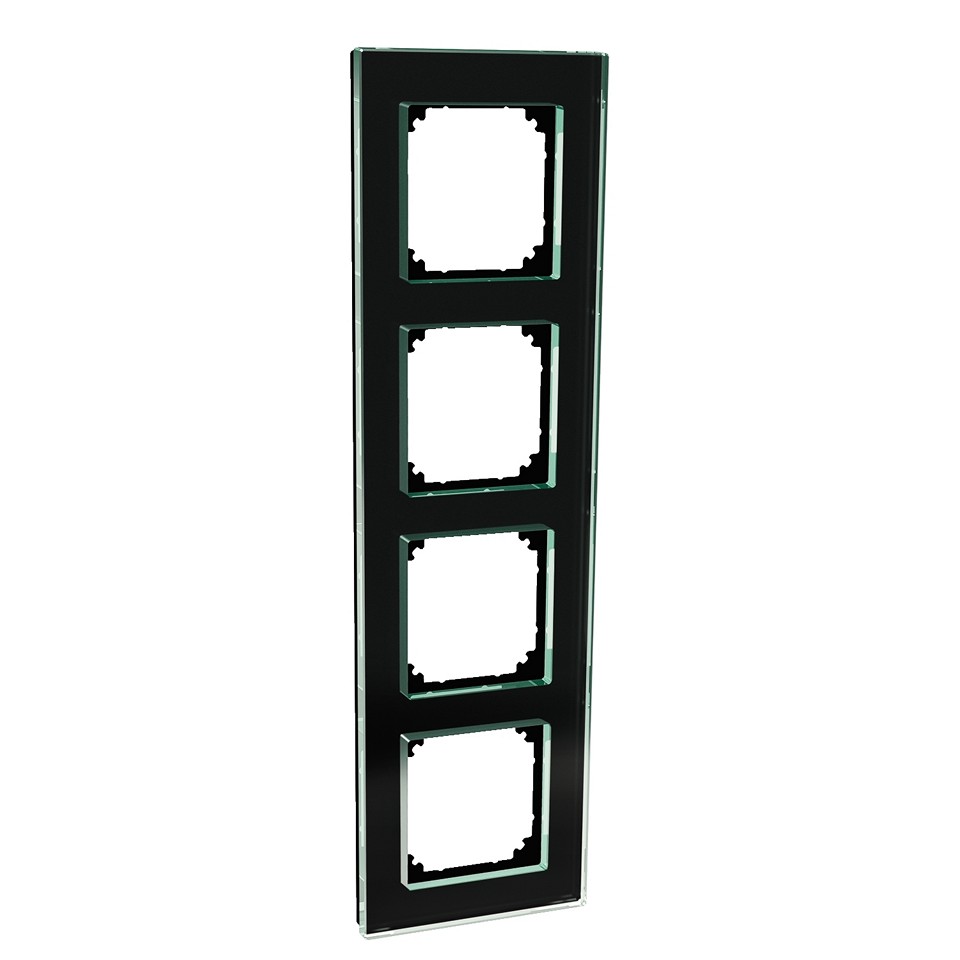 Schneider Exxact Ram 4-fack glas Solid Svart