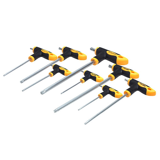 Tolsen TORX Set 8delar T-handtag T10-T50 CR-V