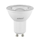 Airam LED GU10 12V 4,6W 2700K, anpassad fr 12V system i sommarstugor, husbilar och btar. LED-lampan har en varmvit frgtemperatur och en robust design fr olika typer av anvndning.