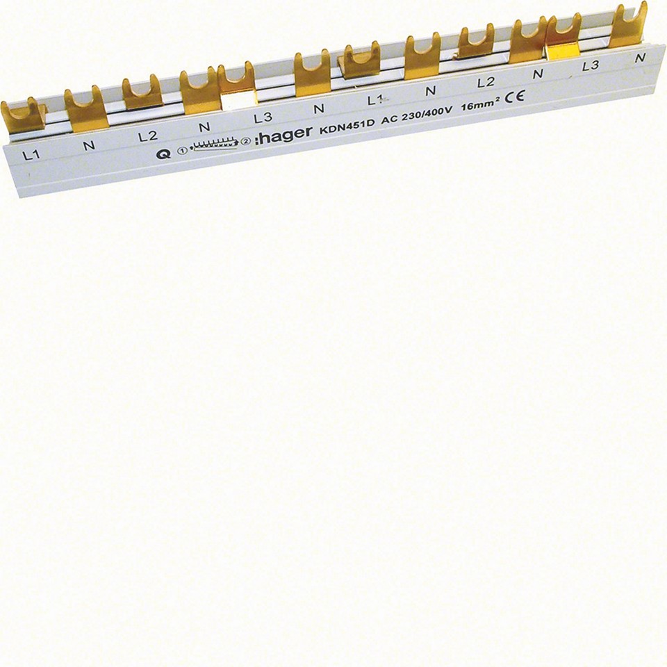 Hager 4-fasskena 3+N 10kv 12Mo KDN451D