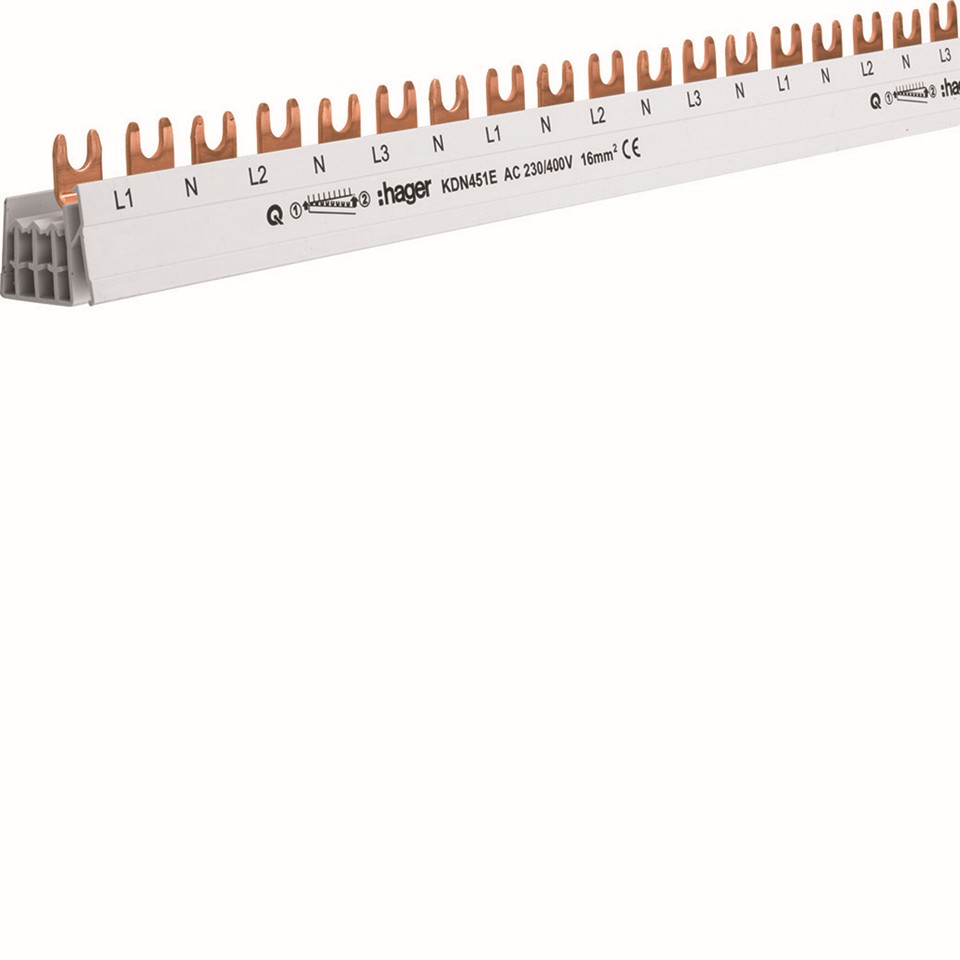 Hager 4-fasskena 3+N 10kv 1M KDN451E