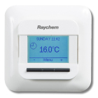 Raychem NRG-DM golvvrmetermostat med Schneider Exxact front, LCD-display. Den r energisparande, anvndarvnlig och har barnls.