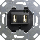 Gira USB- insats 2x5V, 2x 700mA/1x 1400mA