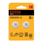 Kodak Max Lithium 3V CR2430 Batteri 2-pack