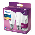 Philips LED Standard 8W (60W) E27 2700K 2-pack