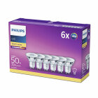 Philips LED Spot 4,6W (50W) GU10 2700K 6-pack