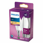 Philips LED Frostad Kron 2,2W (25W) E14 2700K 2-pack