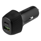 Deltaco 12/24V USB-billaddare 1xUSB-A 1xUSB-C 36W