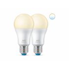 WiZ LED Normal A60 2-pack 8W (60W) E27 WiFi