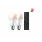 WiZ LED Startkit E27 A60 RGB + Fjrrkontroll WiFi