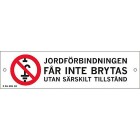 Skylt jordfrbindning