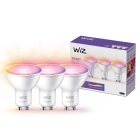 WiZ LED GU10 Glas 4,7W RGB 3-pack