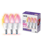 WiZ Wi-Fi BLE 4.9W Kron E14 RGB 3-pack