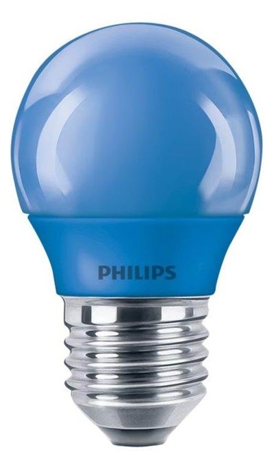 Philips LED Color Klot P45 3,1W (25W) E27 Blå