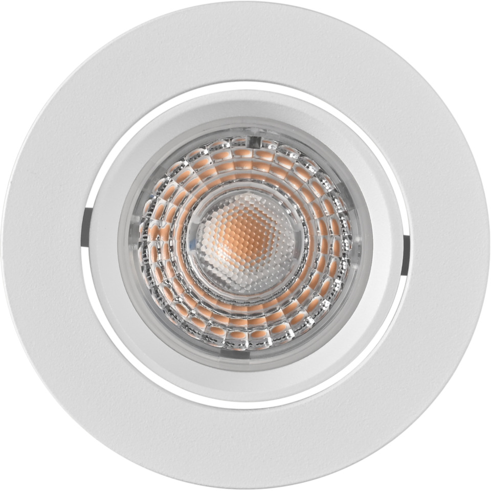 Namron Alfa LED Downlight Tilt 10W 230V matt vit