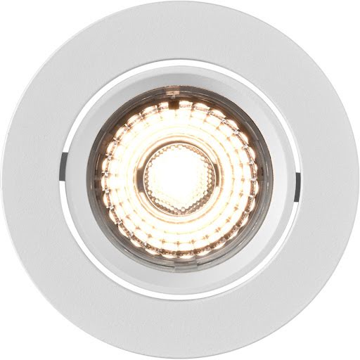 Namron Alfa LED Downlight Tilt 10W 230V matt vit