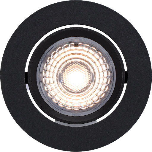 Namron Alfa LED Downlight Tilt 10W 230V matt svart