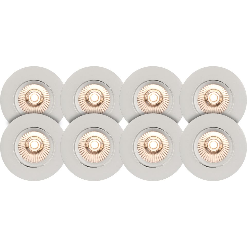 Namron Alfa Eco Downlight Tune 8W 230V 8-pack Matt Vit