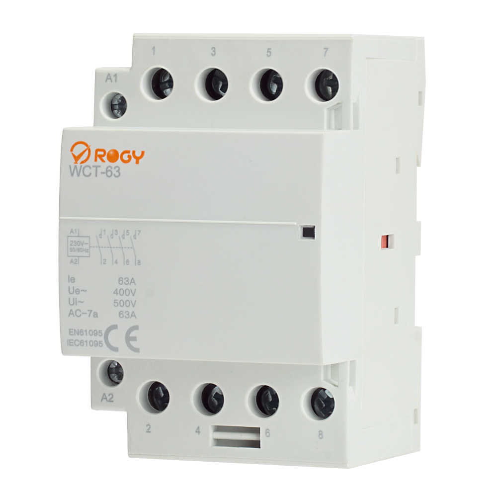 Rogy Normkontaktor 4-pol 4NO 63A 230V 3-modul WCT