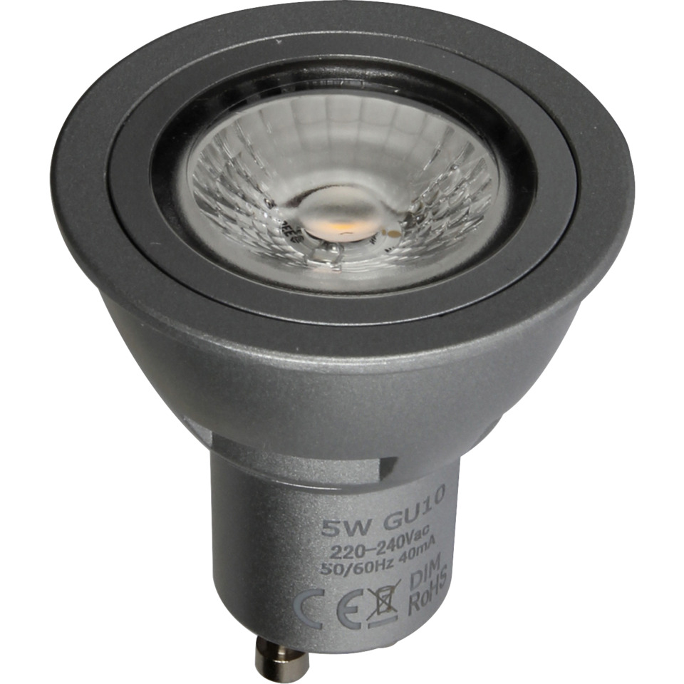 Namron Lumiled COB PAR16 5W (50W) GU10 370lm 2700K Dim Silve