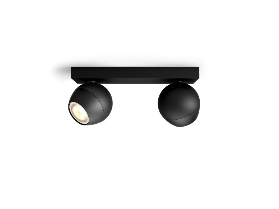 Philips Hue Buckram 2L Taklampa inkl. Dimmerswitch Svart