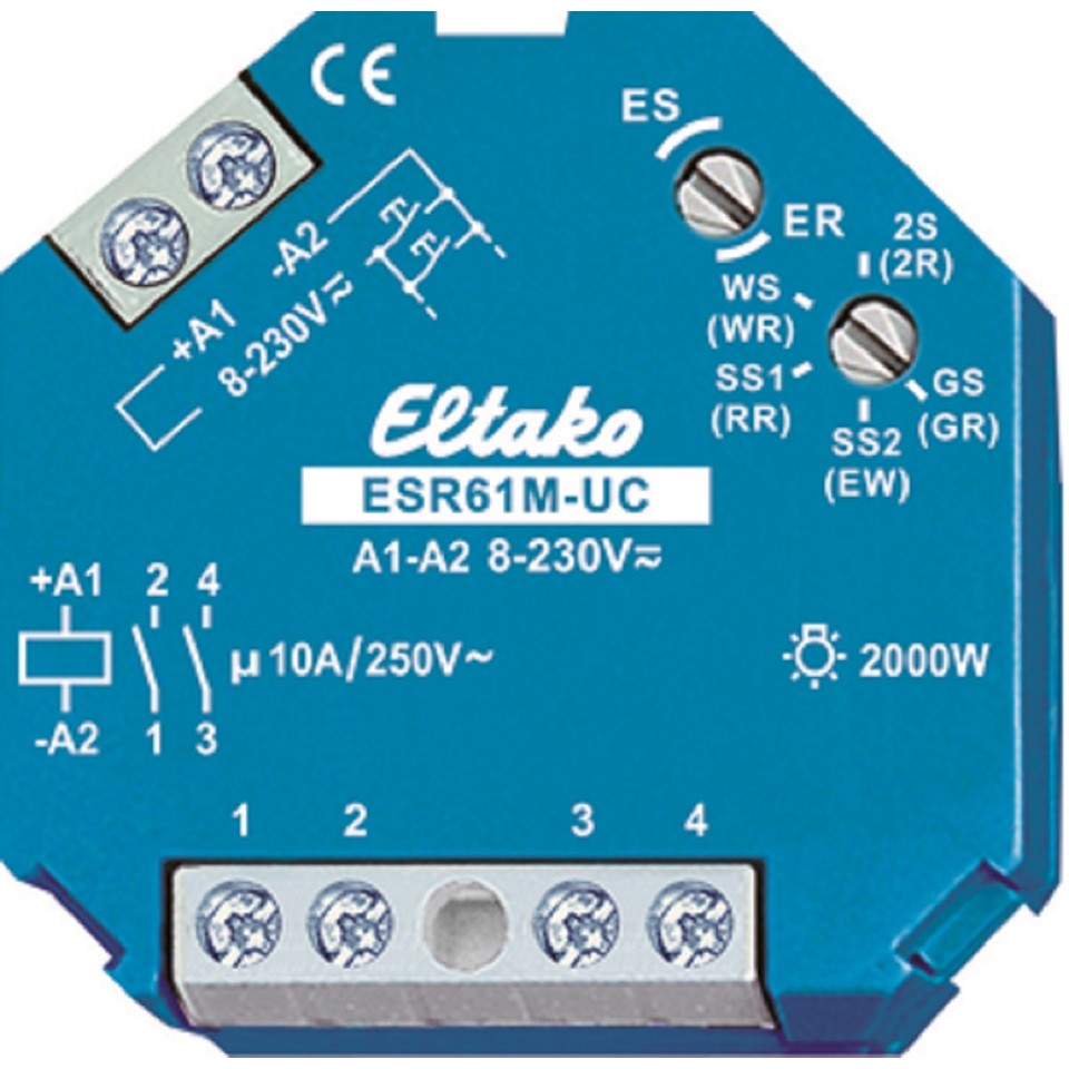 Eltako Multifunktionsrelä ESR61M-UC 10A/250V AC