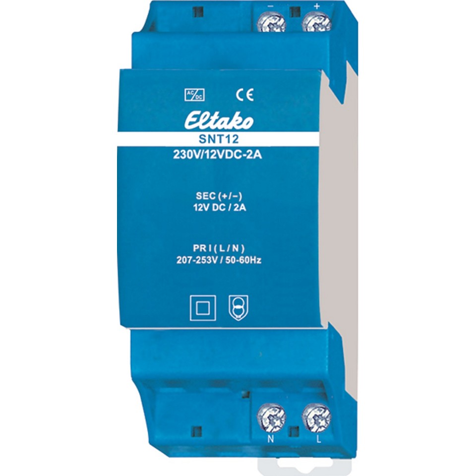 Eltako SpänningsaggregatS 12V DC-24W/2A DIN