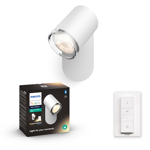 Philips Hue Adore Spot 1L IP44 inkl. Dimmerswitch Vit