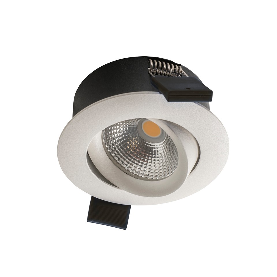 Airam Compact LED downlight IP44 36° dimbar vit riktningsba