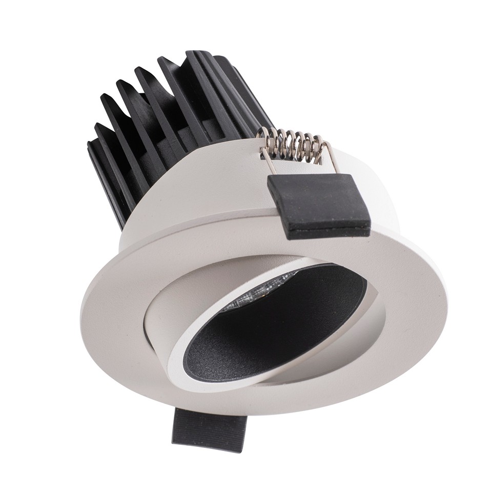 Airam Cosy LED downlight Ra90 IP44 dimbar vit med svart inne