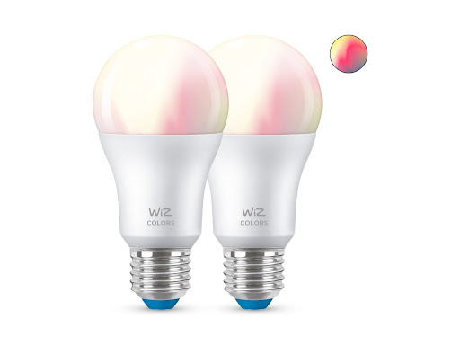 WiZ LED RGB A60 Normal 2xE27 8W 806lm WiFi 2-pack