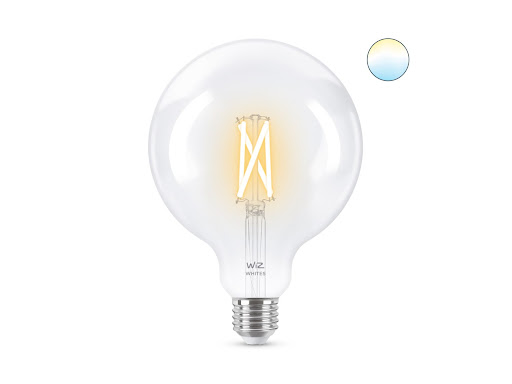 WiZ LED White Filament Klar Glob 125 7W (60W) E27 806lm WiFi