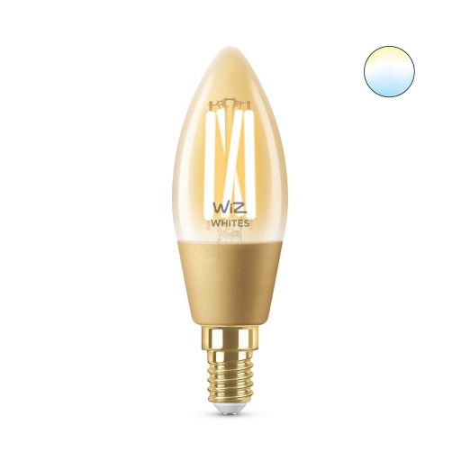 WiZ LED White Kron Filament 4,9W (25W) E14 370lm 2000-5000K