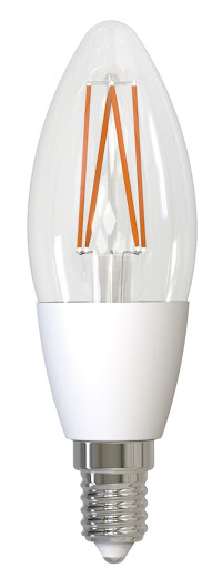 Airam Smarta Hem Filament LED Kron C35 TW 4,5W E14 2700-6500