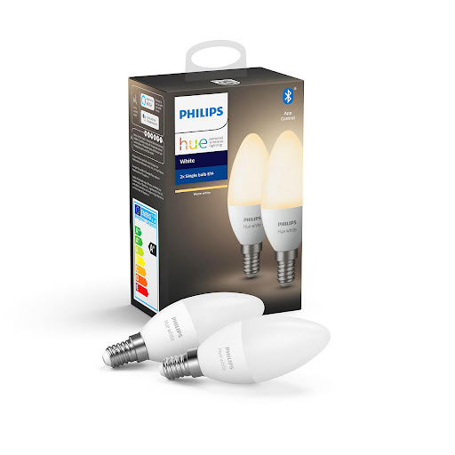 Philips Hue White Kron B39 5,5W 470lm 2700K 2-pack