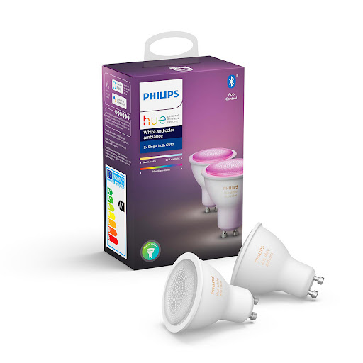 Philips Hue White and Color Ambiance GU10 LED 5,7W 2-pack