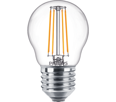 Philips LED Klot Filament 4,3W (40W) E27 470lm 2700K ND