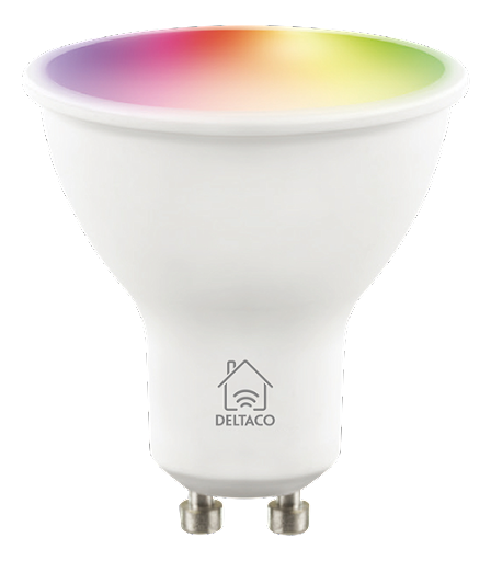 Deltaco Smart Home WiFi LED 5W GU10 470lm RGB Dim